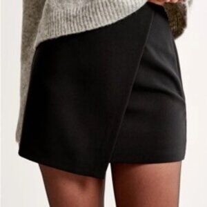 Abercrombie & Fitch Black Wrap Skort